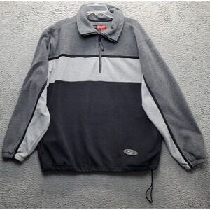 Structure Sport Fleece Sherpa Jacket Mens M Multi Long Sleeve 1/4 Zip Pullover